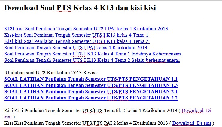Mempermudah Persiapan: Panduan Lengkap Download Soal PTS Kelas 4 Tematik K13 Semester 1 Mempermudah Persiapan: Panduan Lengkap Download Soal PTS Kelas 4 Tematik K13 Semester 1