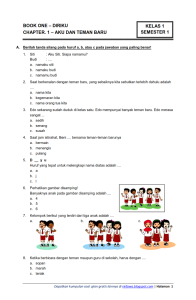 Membangun Fondasi Pengetahuan Contoh Soal Tematik Kelas 1 SD Tema 1