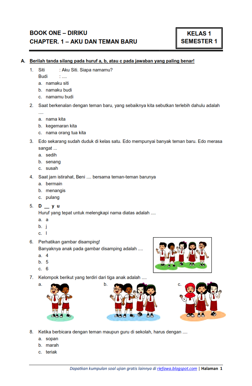 5 Contoh Soal TIK Kelas 6 SD Semester 1 yang Sering Muncul di 2026