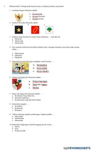 Soal PPKn Kelas 1 worksheet