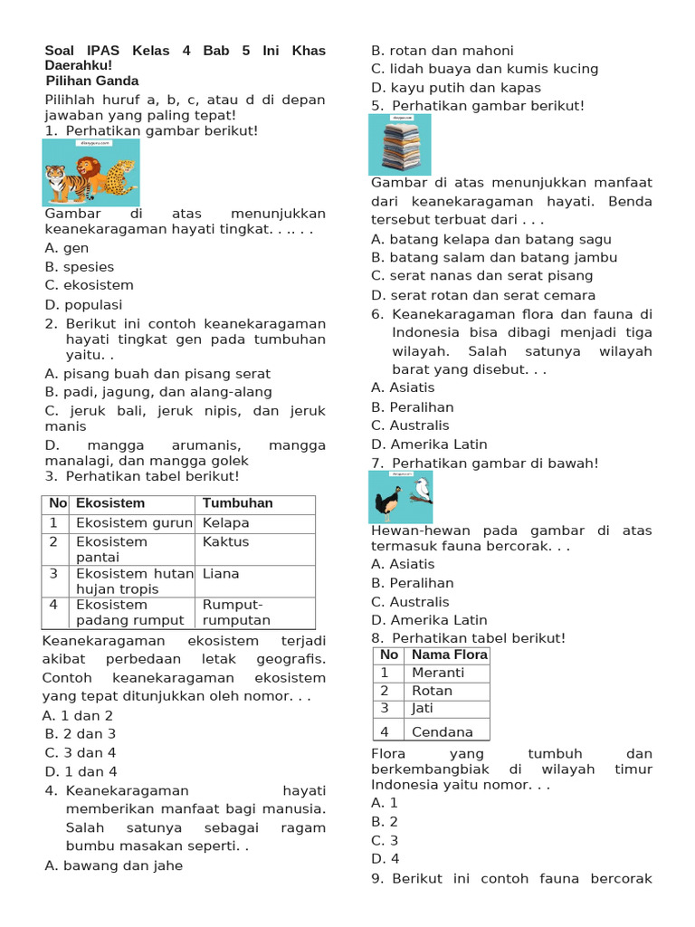 7 Contoh Soal IPA Kelas 4 Semester 2 Ala Olimpiade, Wajib Coba!
