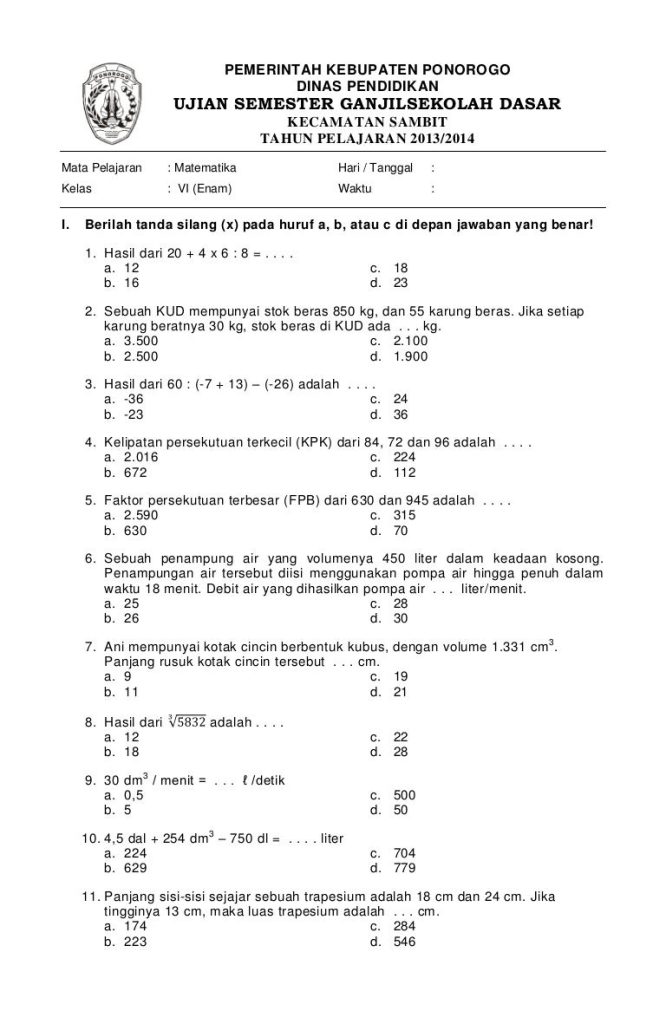 7 Rahasia Menghadapi Soal Ulangan Kelas 4 Semester 1 yang Jarang Diketahui Orang Tua