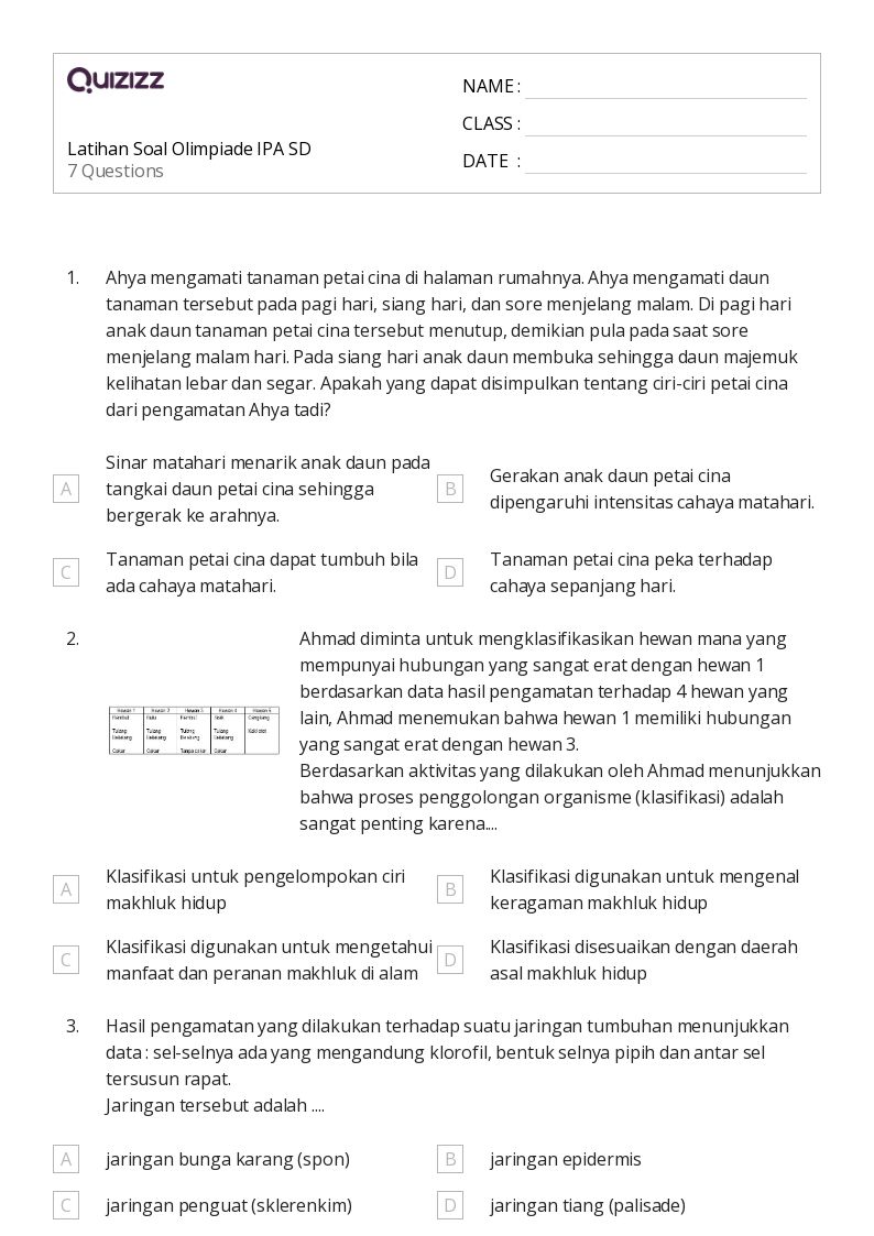 50 lembar kerja Mengklasifikasikan Bentuk untuk Kelas 5 di Quizizz 50 lembar kerja Mengklasifikasikan Bentuk untuk Kelas 5 di Quizizz