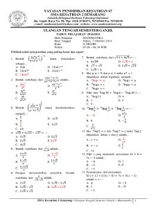 Menaklukkan Matematika Kelas X Semester 2 Panduan Lengkap Download