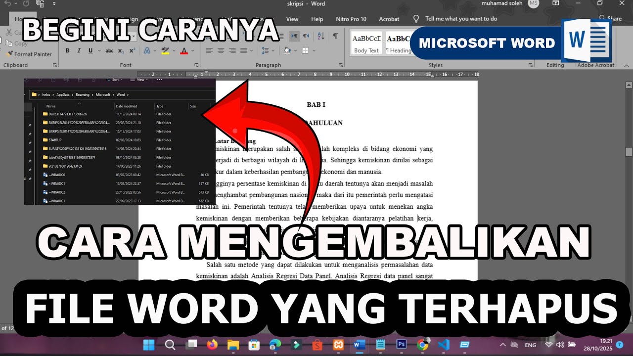 5 Cara Mengembalikan File Word yang Berubah Menjadi File SPV Sebelum Semua Data Hilang