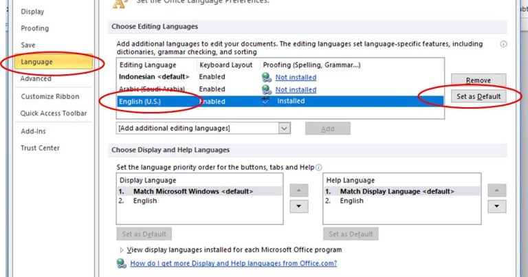 5 Cara Mudah Mengembalikan Settingan Bahasa Microsoft Word yang Berubah Secara Otomatis