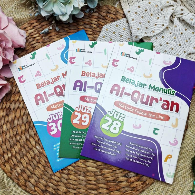 Buku Belajar Menulis Al-Quran Metode Follow The Line Juz 28 29 30