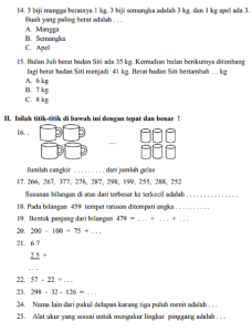 Latihan Soal Matematika Sd Kelas 2 MATERI GURU