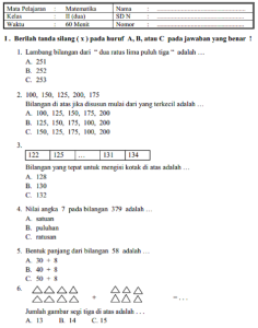 Mengintip Soal Ujian Kelas 2 SD Panduan Lengkap untuk Mempersiapkan