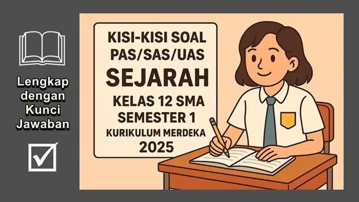 Kisi-kisi Soal PAS SAS UAS Sejarah Kelas 12 SMA Semester 1 Kurikulum