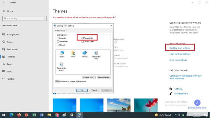 Ternyata Mudah, 3 Cara Mengembalikan Icon Desktop yang Berubah Menjadi Word