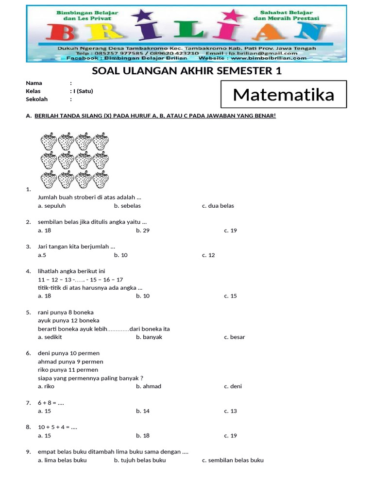 Akhirnya Terungkap Contoh Soal Ujian AMI Kelas 3 SD Semester 2 yang Sering Muncul, Wajib Tahu Sebelum Terlambat!