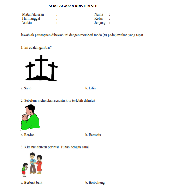 Contoh Soal Ujian Agama Kristen Kelas 3 SD Semester 2 Terbaru: 7 Lembar Kerja Siap Cetak yang Wajib Dimiliki Siswa