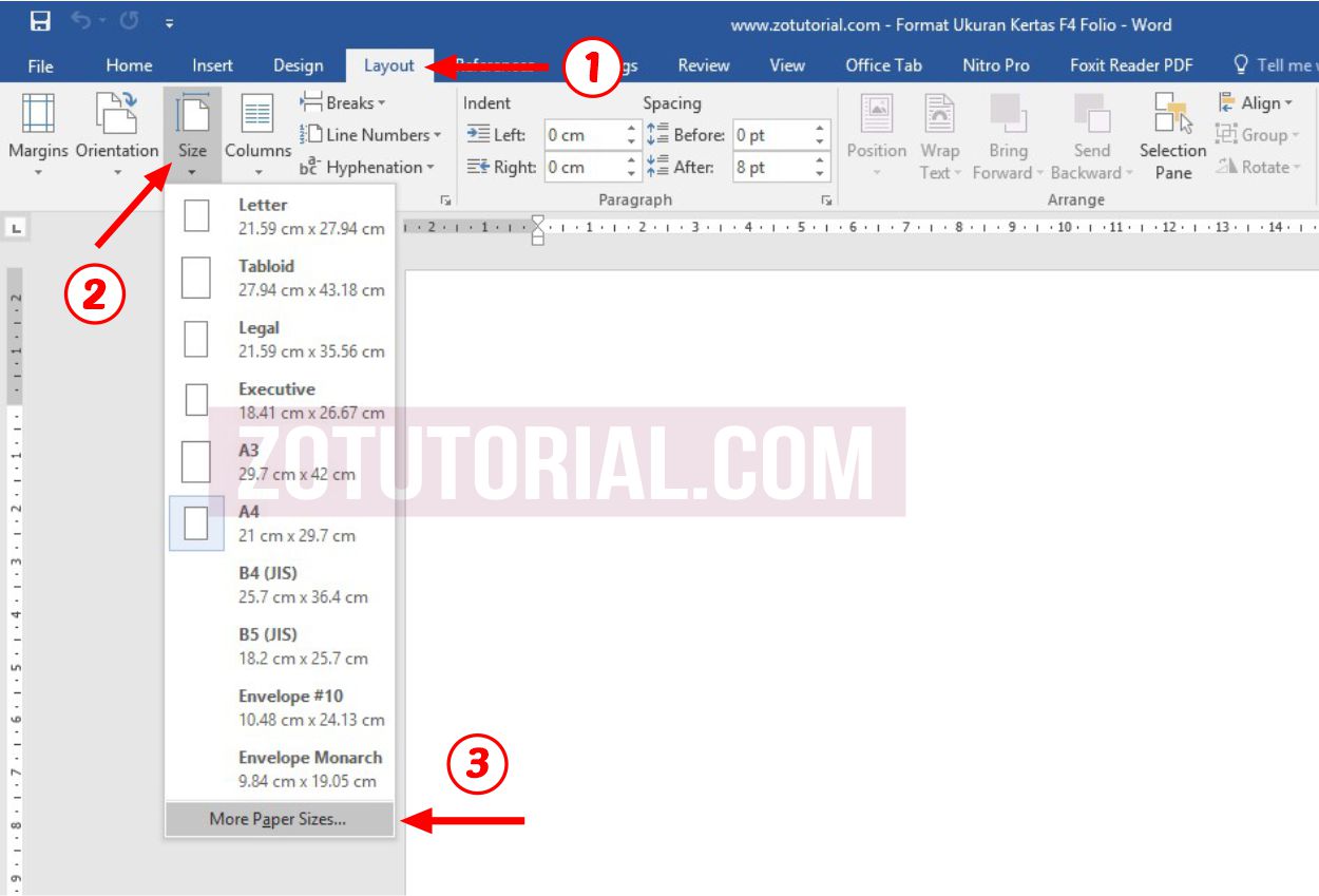 Rahasia 5 Tips mengubah ukuran kertas f4 ke microsoft word 2016 dengan cepat