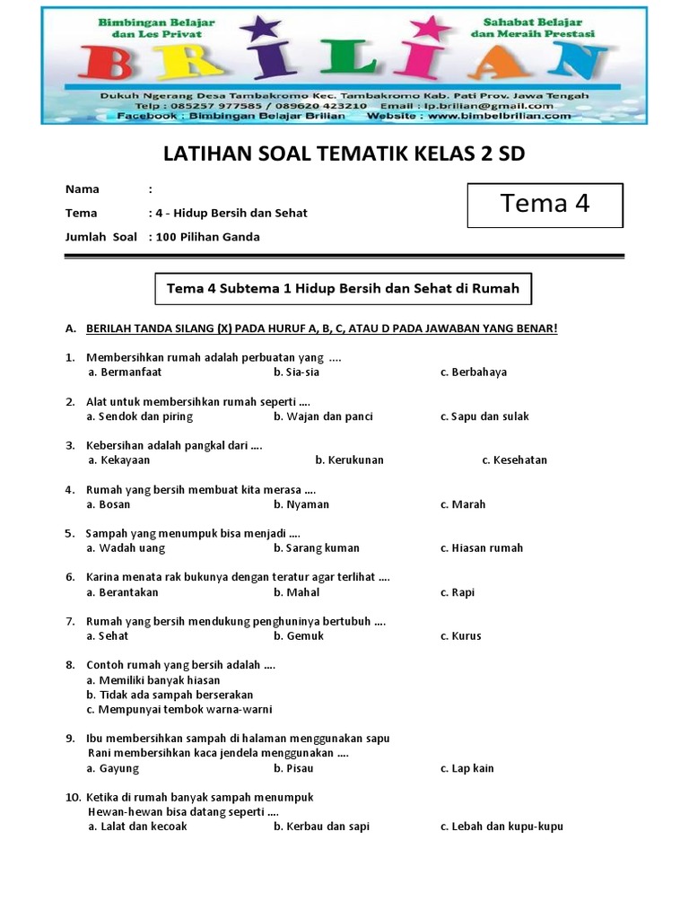 Rahasia Kumpulan soal-soal tema 4 kelas 2 yang Bikin Siswa Juara Lomba 17 Agustus