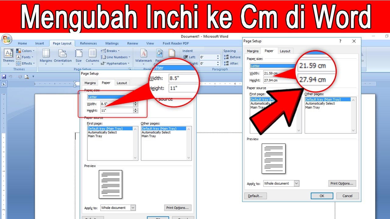 Terbukti 7 Langkah Mudah Mengubah Ukuran Kertas di Word Dari Inchi ke Cm Sebelum Salah