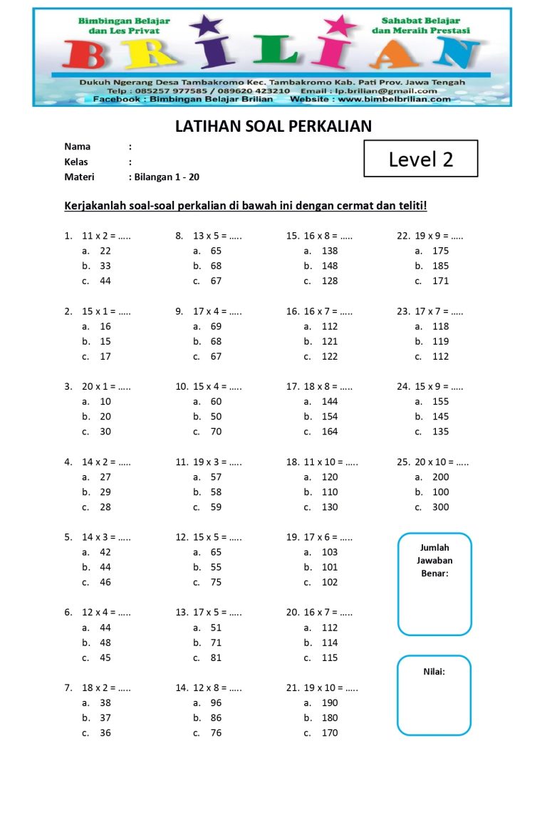 Ternyata Ini Dia Contoh Soal Matematika Kelas 2 Semester 1 yang Sering Muncul di Ulangan Sumatif 2026